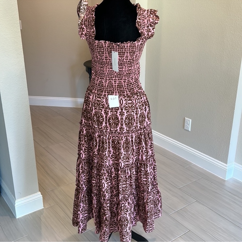 O.P.T Elegant Pink Patterned Women's Set